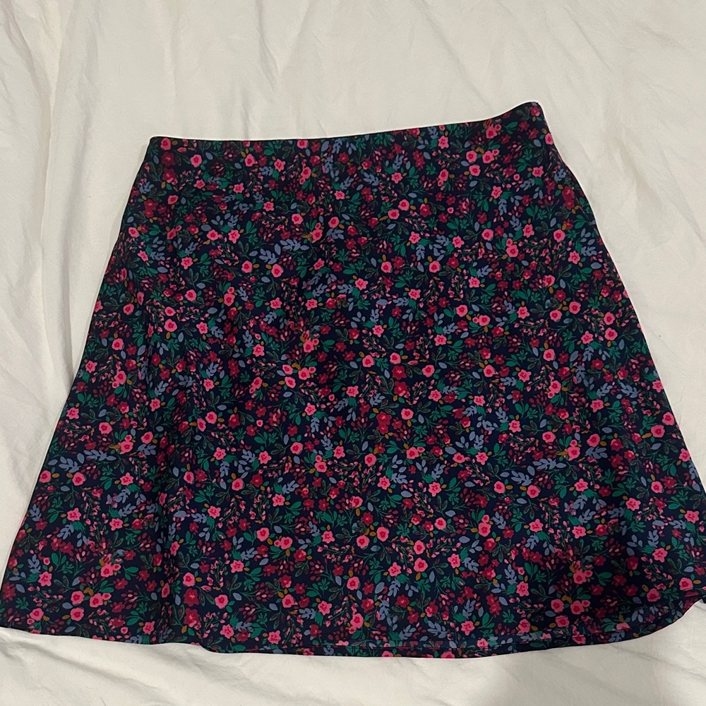 J. Crew Floral A-Line Skirt